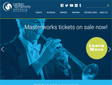 Tablet Screenshot of cantonsymphony.org